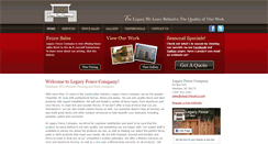 Desktop Screenshot of legacyfenceco.com